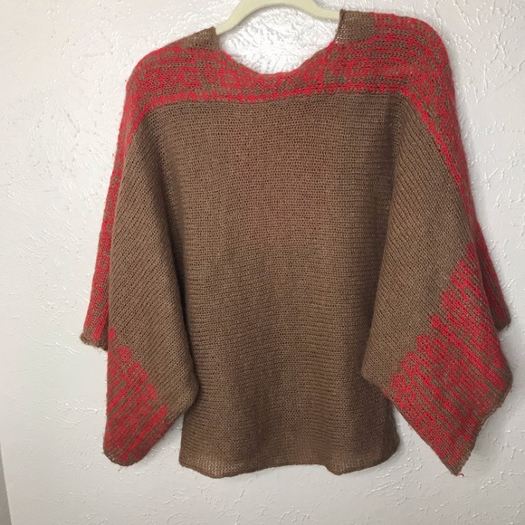 Wooden Ships Brown Embroidered Wool Knit Sweater - Picture 8 of 8